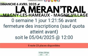 Les dernières informations surtout pour le parking.