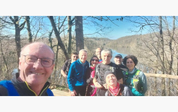 Sortie ensoleillée ce matin sur les sentiers de la Minière...