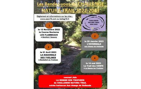 Récompense pour le challenge Natura Trail