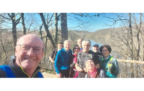Sortie ensoleillée ce matin sur les sentiers de la Minière...
