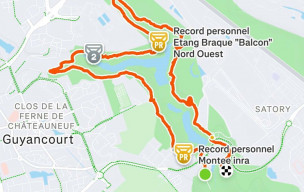 Sortie ensoleillée ce matin sur les sentiers de la Minière...