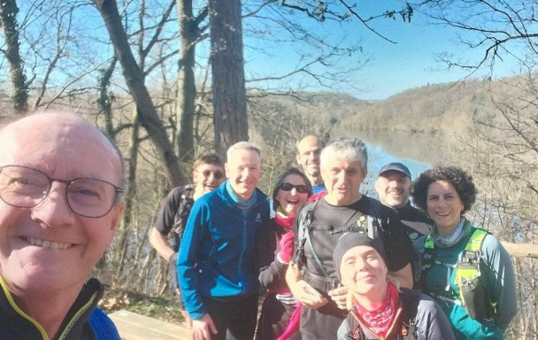 Sortie ensoleillée ce matin sur les sentiers de la Minière...